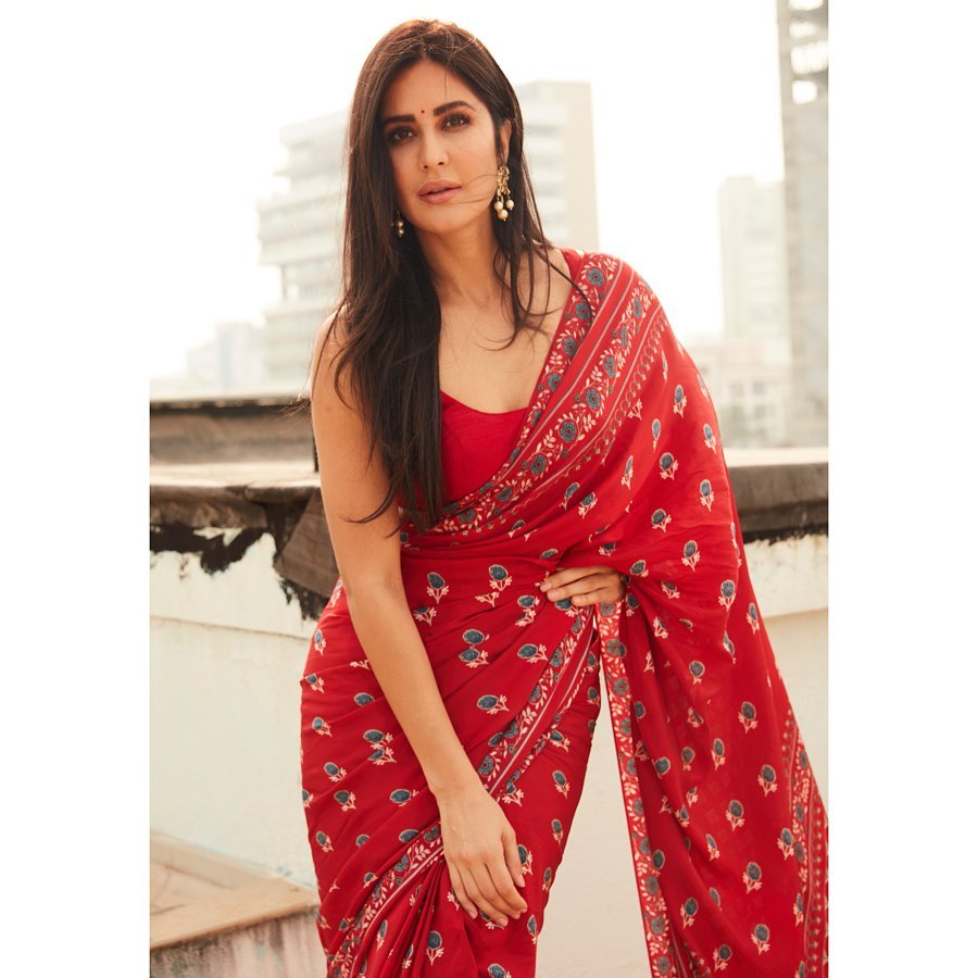 Pure Chanderi Saree in Red on sale Ajrakh print